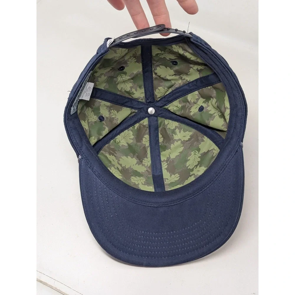 COAL‎ Headwear Men's Blue Embroidered Ram Snapback Ropebill Baseball Hat Cap VTG
